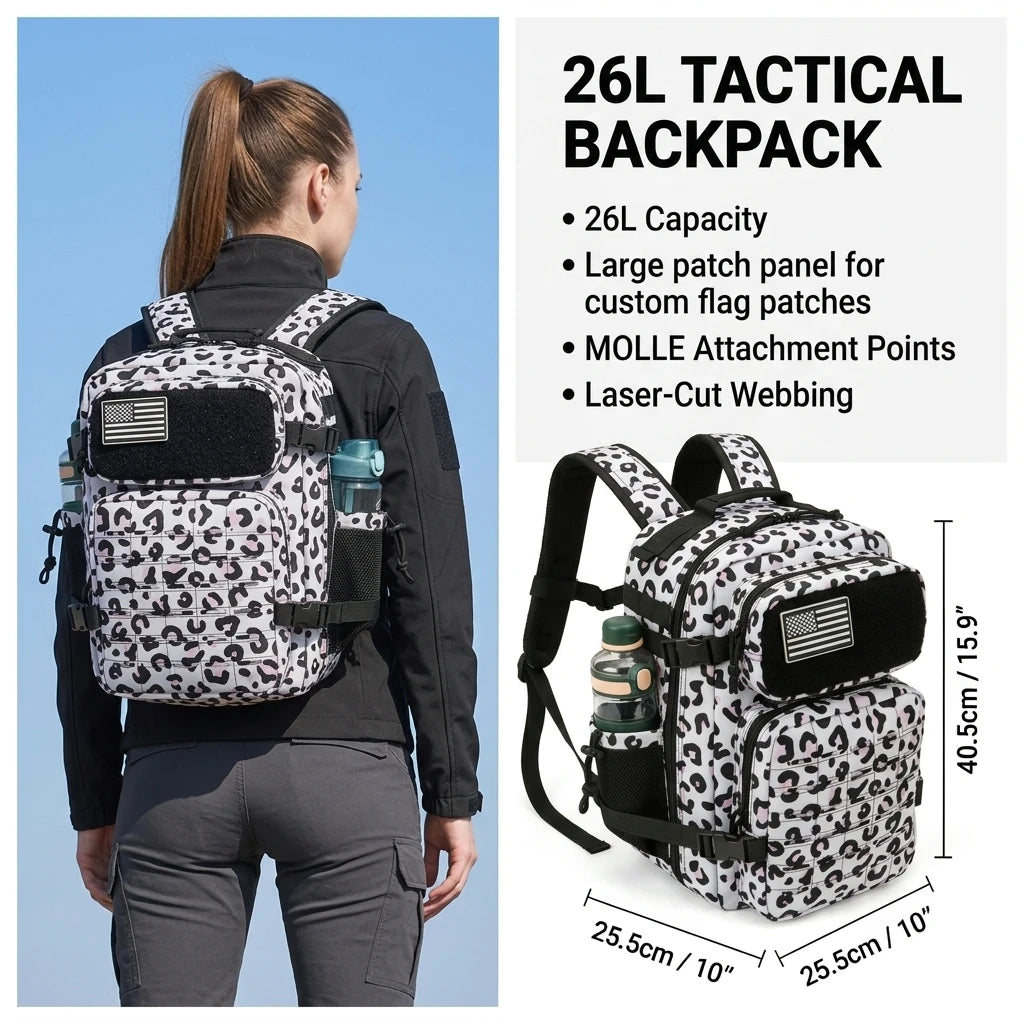 ReFire Gear Molle Hiking Backpack With Dual Cup Holders