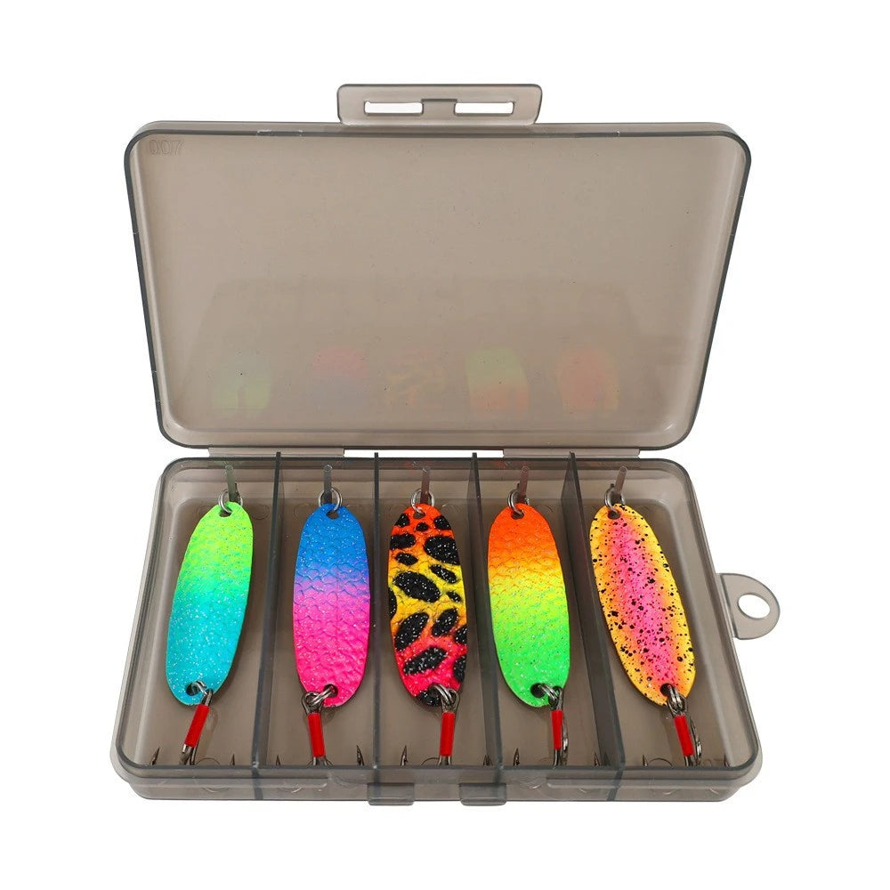 Classic Willow Blade Metal Spinner Bait Set For Trout Fishing