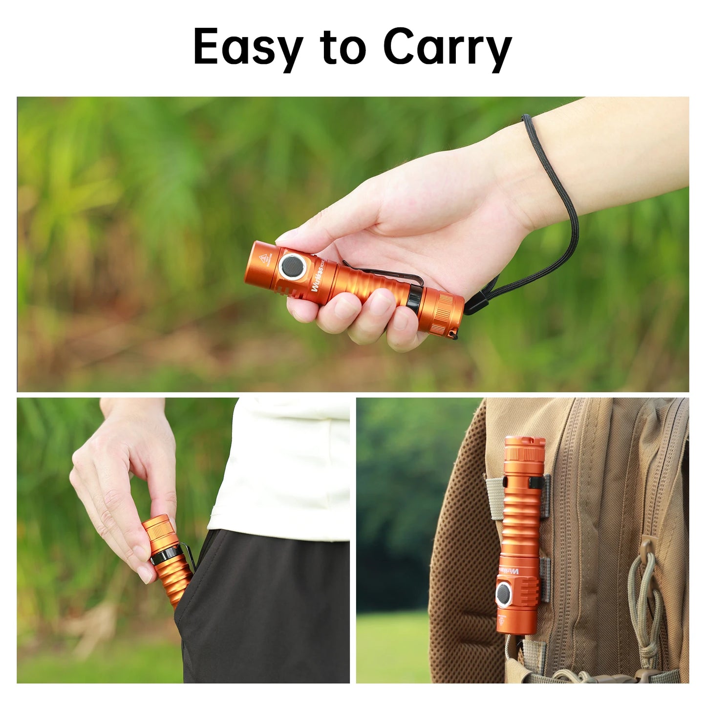 Wurkkos FC11C Mini High 1300LM EDC Flashlight USB-C Rechargeable IPX7 Waterproof Torch with Magnetic for Hiking Fishing Camping
