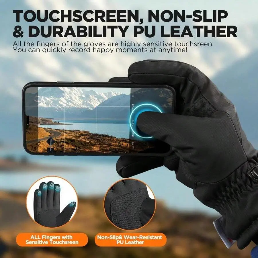 Winter Gloves Women Men Thermal Ski Gloves For Cold Weather With Warm Waterproof Touchscreen For Running Skiing Gift