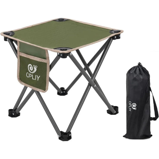 Portable Folding Camping Stool Lightweight Outdoor Chair for Hiking Fishing Garden Beach with Carry Bag