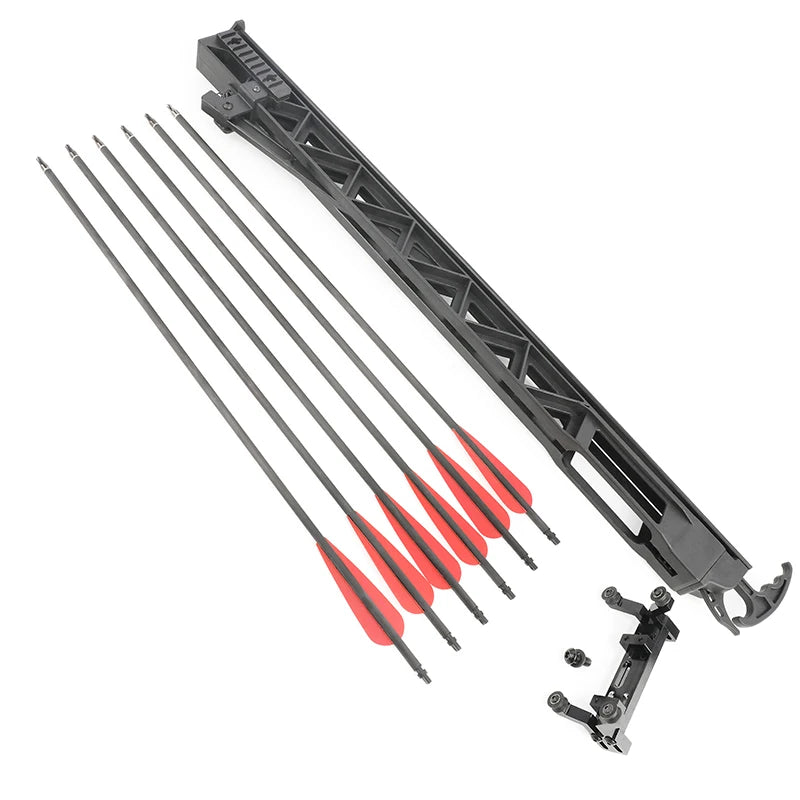 Rapid Fire Six Arrow Archery Magazine Launcher For Compound Bows
