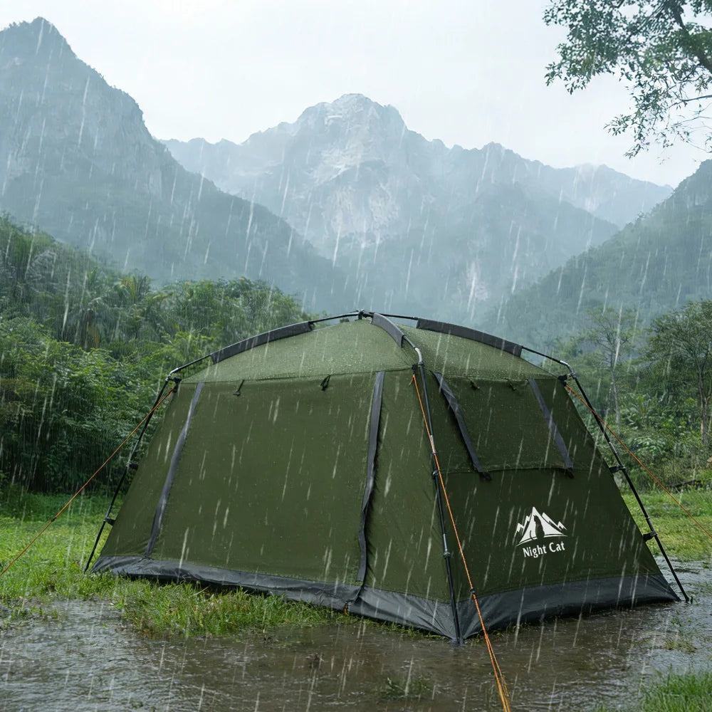 Night Cat Waterproof Backpacking Tent for Camping and Hiking