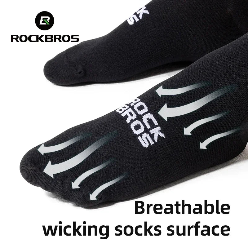 ROCKBROS Socks Men Women High Elasticity Breathable Running Cycling Socks Outdoor Climbing Hiking High Quality Socks 4 pair