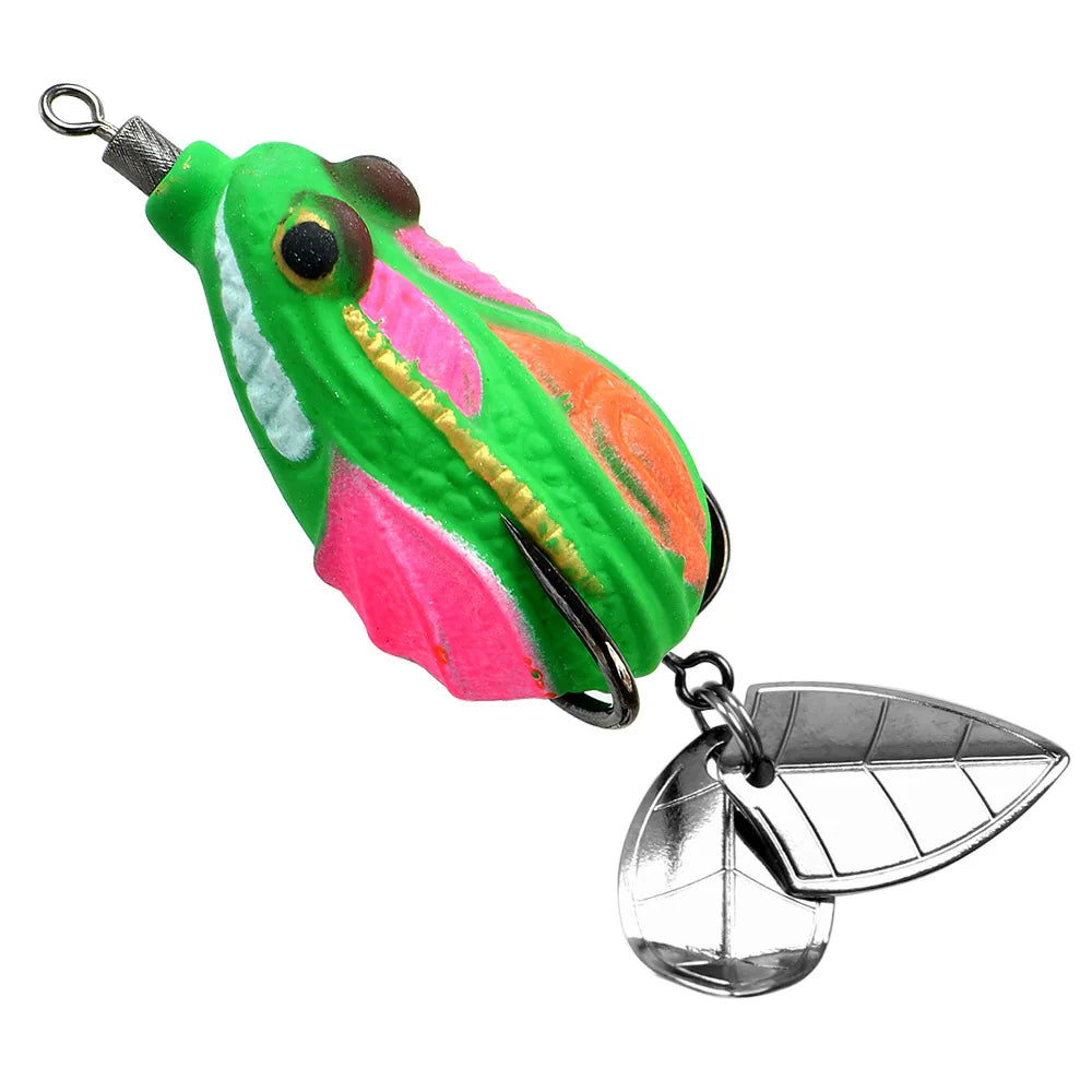 Reinforced Hook Shiny Frog Lures For Black Bass Fishing