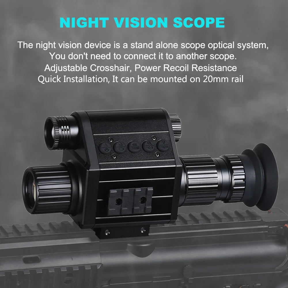 Megaorei M5 Night Vision Monocular Infrared Scope Sight Camera Digital 5X Zoom 940nm IR HD 1080P For Hunting Surveillance Day Night Wildlife Observation
