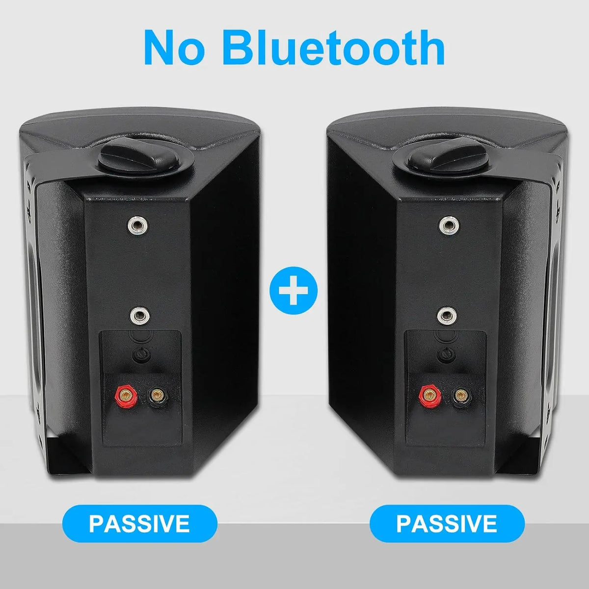 Herdio Outdoor Passive Speakers With Powerful Bass And Stereo Sound