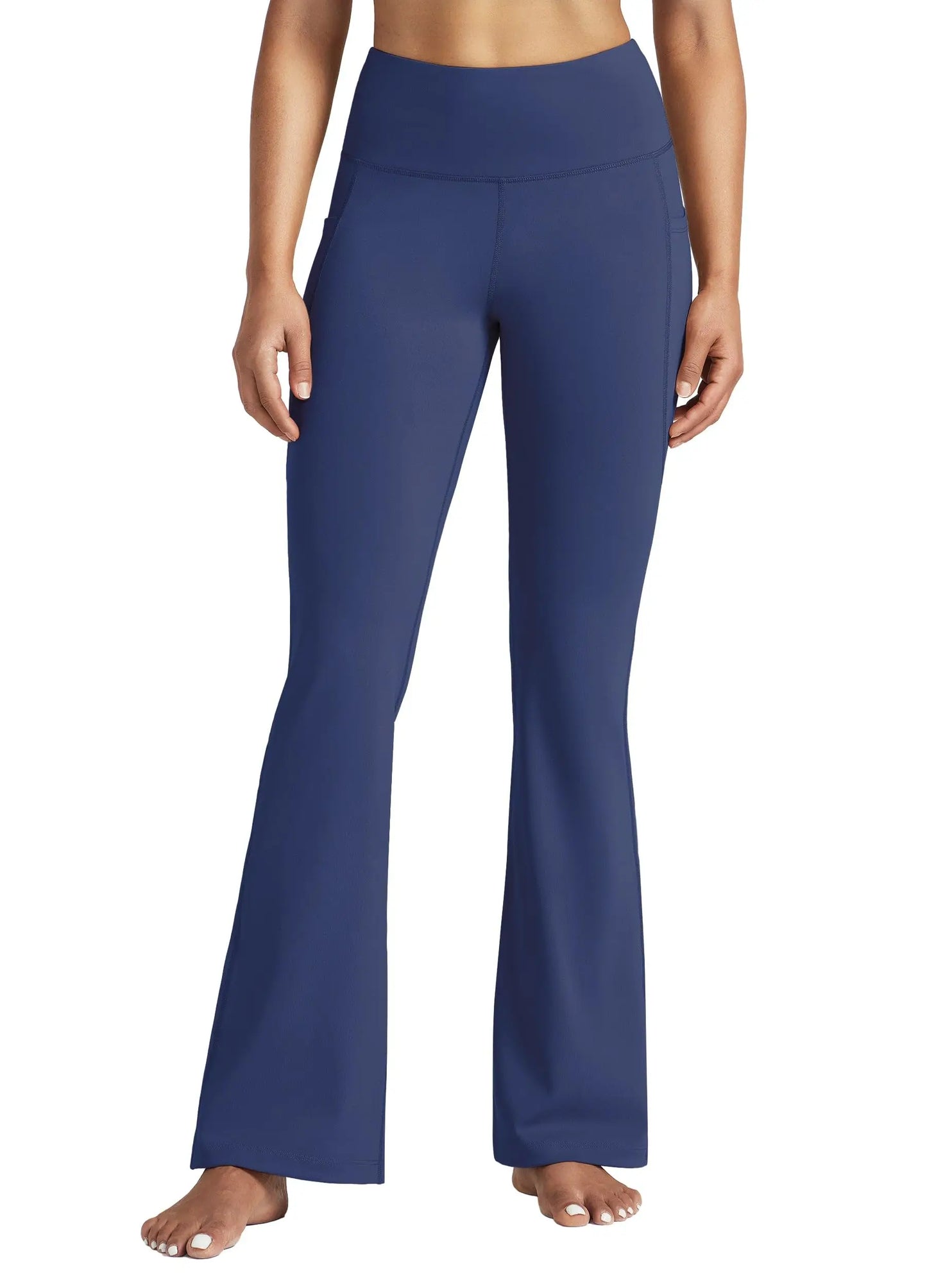 Multi Length Bootcut Flare Yoga Pants High Waist Tummy Control 4 Way Stretch Butt Lifting Daily Workout Side Pockets All Season Women