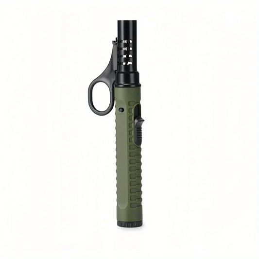 Outdoor Camping Portable Gas Lighter High Firepower Windproof Torch Lighter Adjustable Flame Size for Men's Gift Camping BBQ