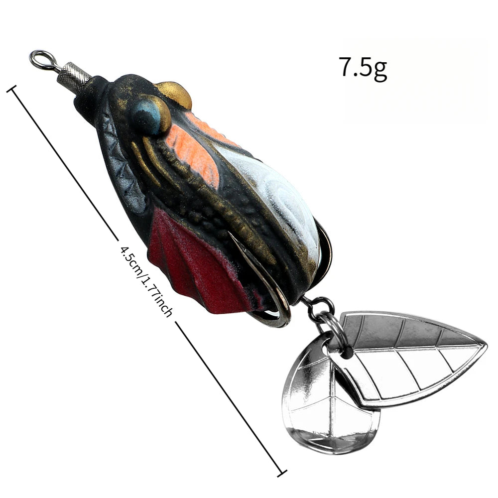 Reinforced Hook Shiny Frog Lures For Black Bass Fishing