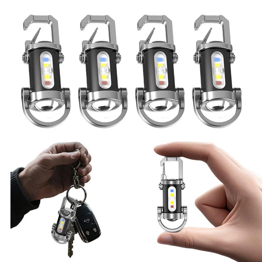 JOCESTYLE Waterproof Mini Flashlight USB Type C Rechargeable Keychain Torch