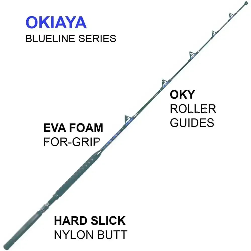 Saltwater Big Game Roller Fishing Rod Blueline Series