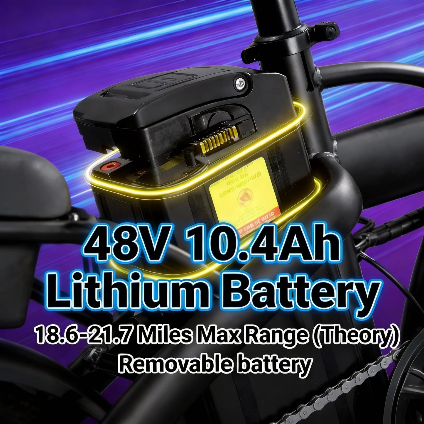 HEZZO T5 14Inch Folding Electric Bike for Adult Commuters 48V 350W 20MPH 18-22 Miles Range Disc Brake Lightweight E-bike
