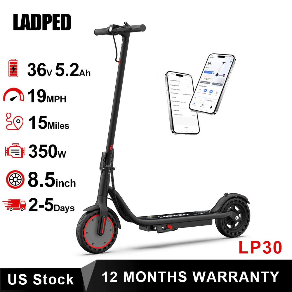 LADPED LP30 Foldable Electric Scooter for Urban Commuting