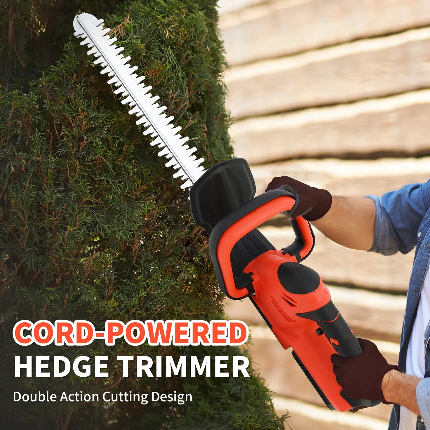 Cordless Hedge Trimmer For Yard And Garden Maintenance