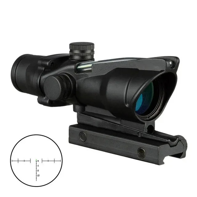 Bestsight Illuminated Fiber Optic Hunting Scope With Etched Reticle