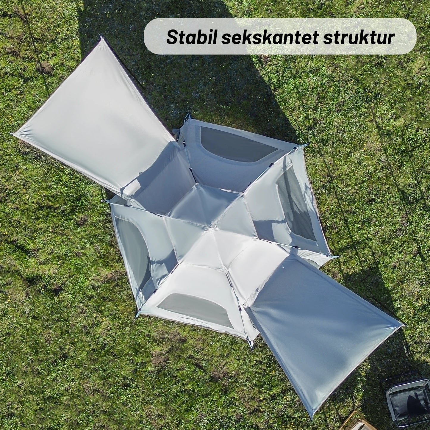 Pakicetus Hexagonal Quick Set Camping Tent With Ventilation