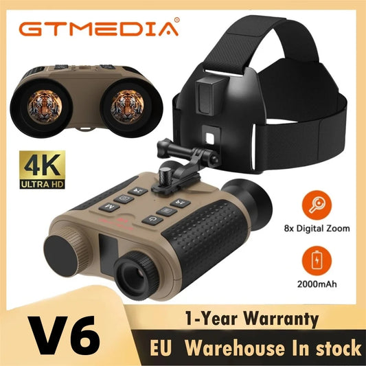 GTMEDIA V6 Infrared Night Vision Binoculars With 8X Digital Zoom
