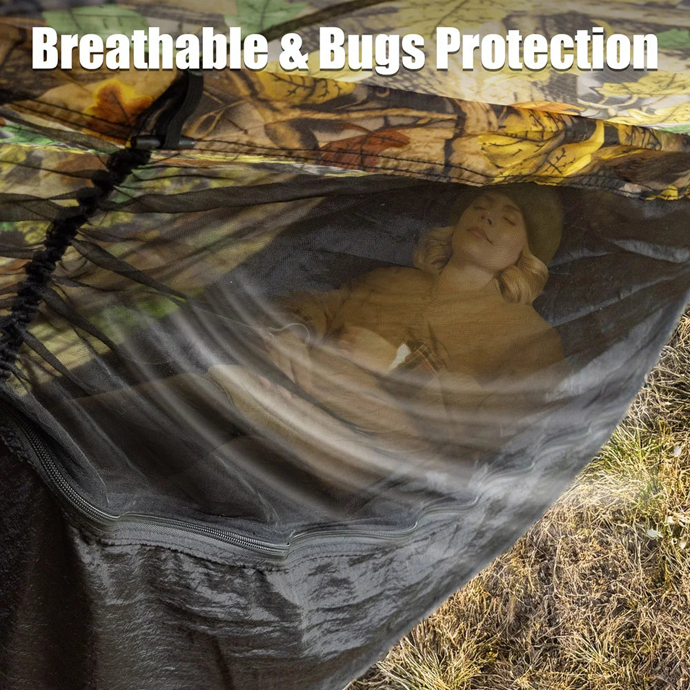 Night Cat Camping Hammock Tent With Waterproof Bug Net