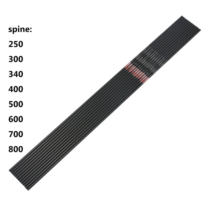 6/12pcs Linkboy Archery ID6.2mm Pure 100% 3K Carbon Arrows Shafts 32" Sp250-800 Compound Traditional Bow arco e flecha hunting