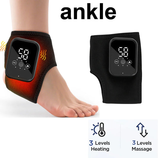 Heated Ankle Brace, Hot Compress Ankle Support Wrap for Sprain Relief, Joint Protection Foot Brace