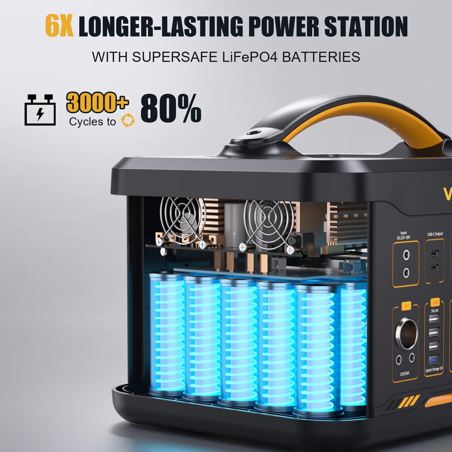 VTOMAN JUMP 1800 Power Station 1548Wh LiFePO4 Battery 1800W Emergency Power Supply for Outdoor Camping Home Energy Power