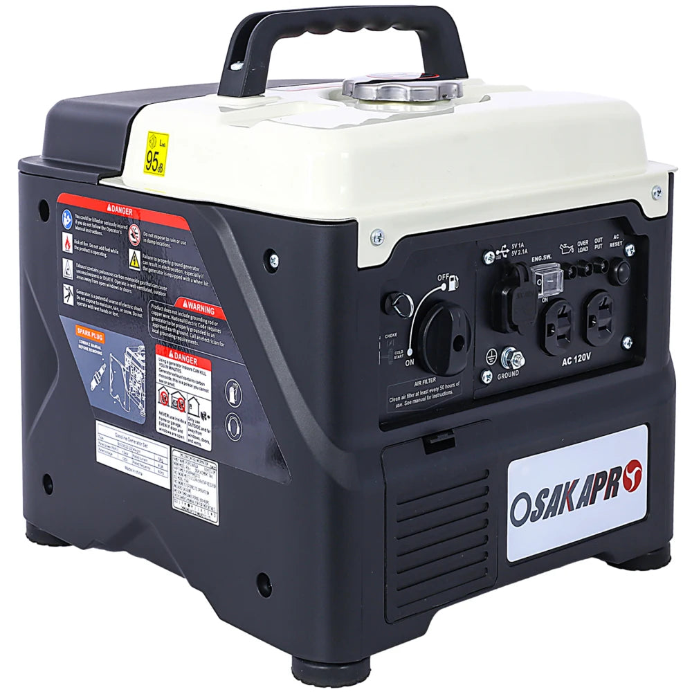 Portable Inverter Generator,1200W ultra-quiet gas engine, EPA Compliant, Eco-Mode Feature, Ultra Lightweight for Backup Home Use & Camping Solar Power Bank