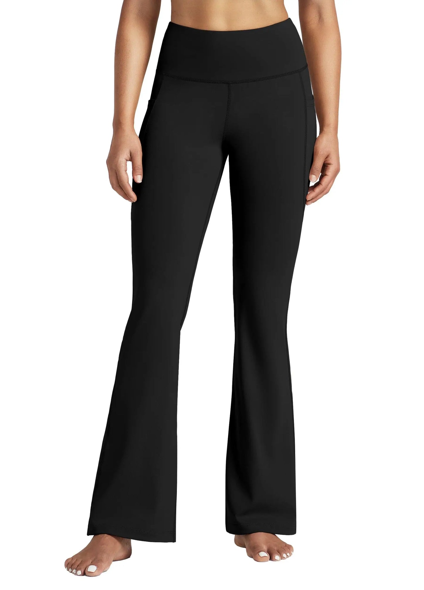 Multi Length Bootcut Flare Yoga Pants High Waist Tummy Control 4 Way Stretch Butt Lifting Daily Workout Side Pockets All Season Women