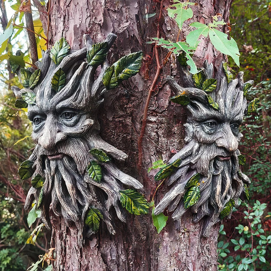 1 Piece Tree Elf Garden Forest Garden Decoration - Living Room Wall Decoration, Tree Spirit Tree Monster Tree Goblin Halloween Resin Crafts Decoration Pendant Christmas Courtyard Garden Realistic Resin Art Decoration