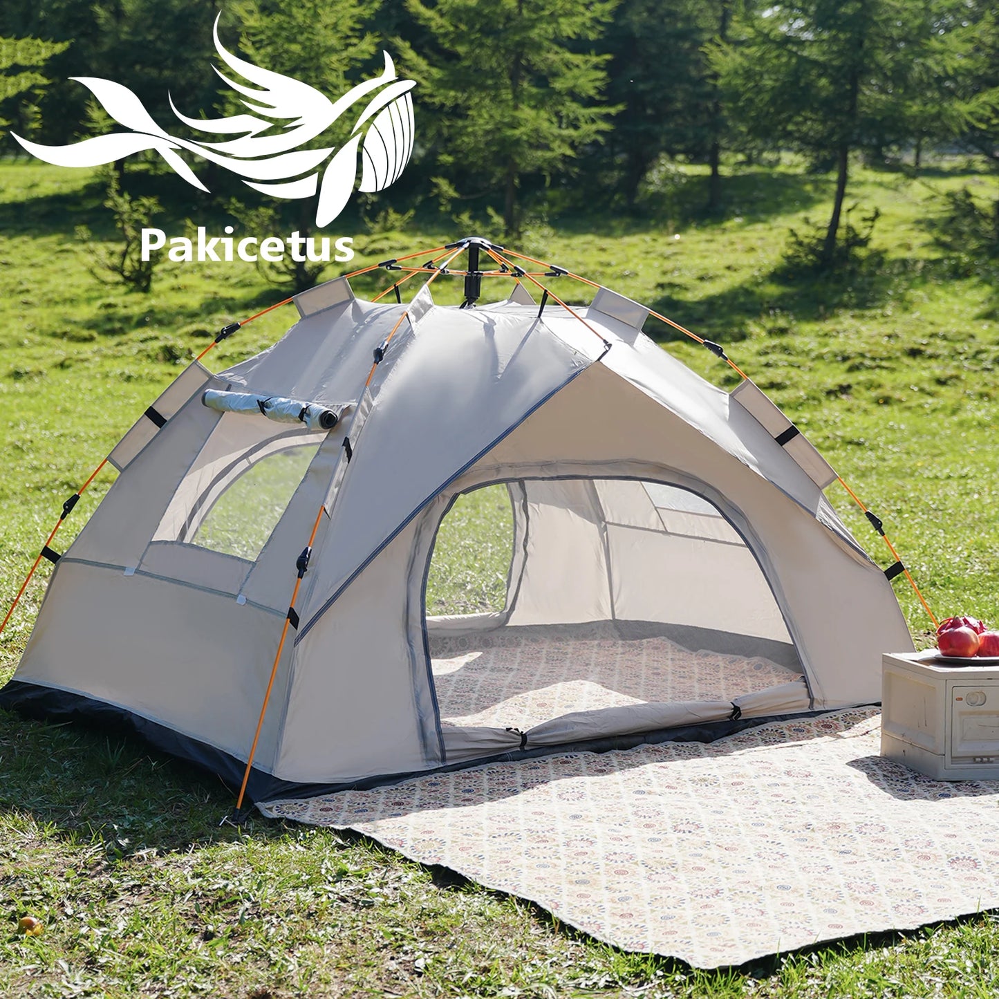 Pakicetus Auto-Tent Quick Setup Sunshade for 3-4 People