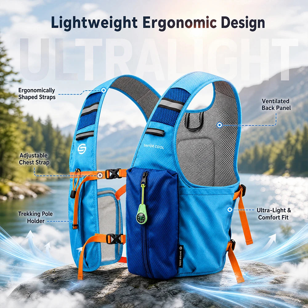 Advanced Cooling Vest With Refrigeration Technology And Water Bladder