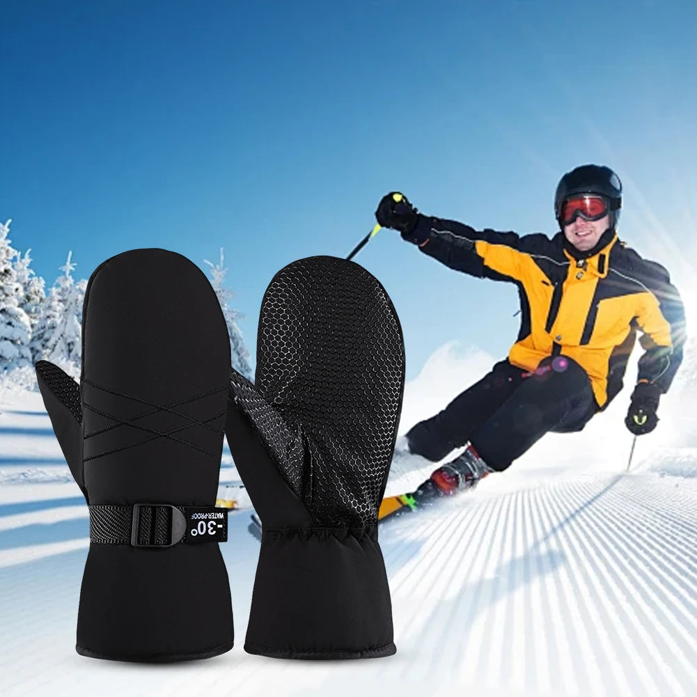 Ski Mittens Waterproof Snow Gloves Thermal Cycling Gloves Snowboard Gloves Cold Weather Gloves for Men and Women