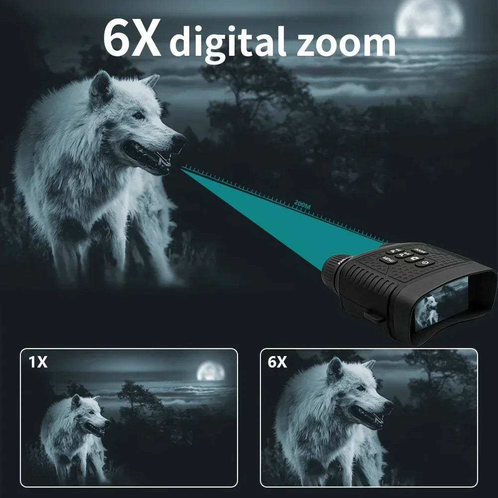 Digital Night Vision Binoculars With Infrared Photo Video Recording