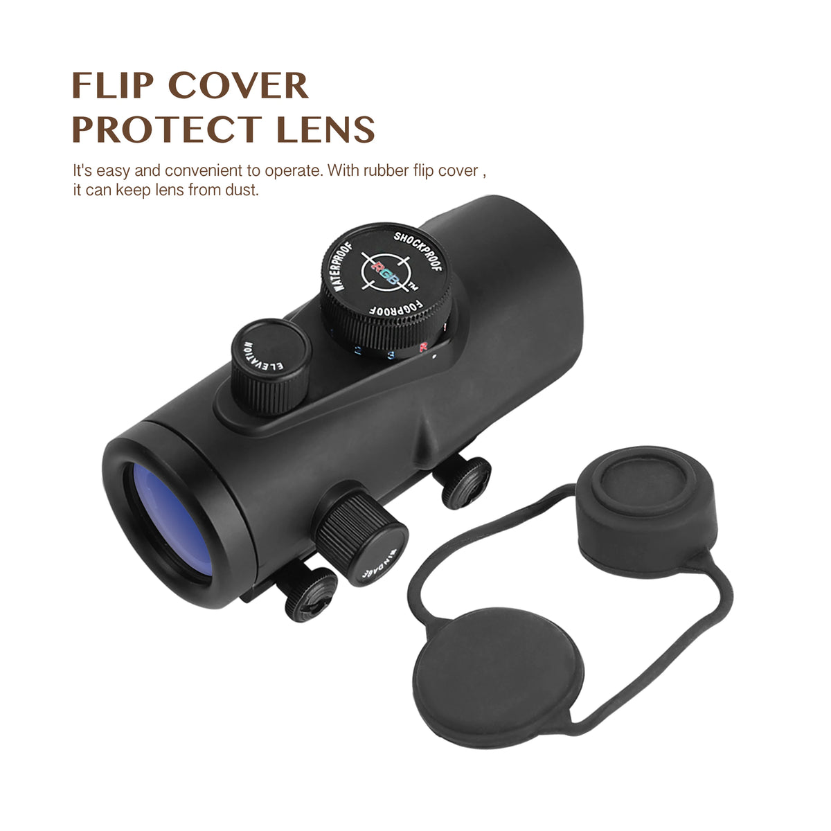 5 MOA Red Green Blue Dot Sight Reflex Rifle Scope 30mm FMC Lens with 22mm/11mm Rail Mount