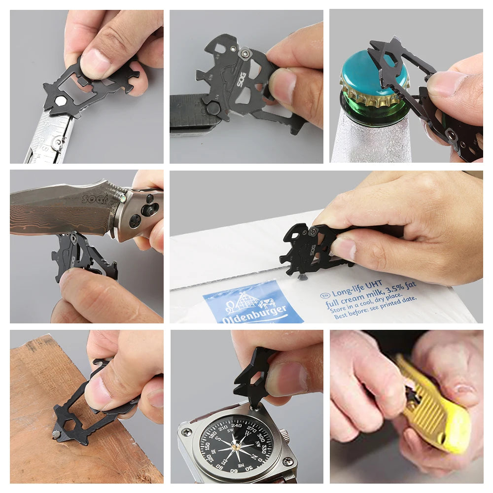 SOG MACV 12 In 1 Stainless Steel EDC Pocket Multitool