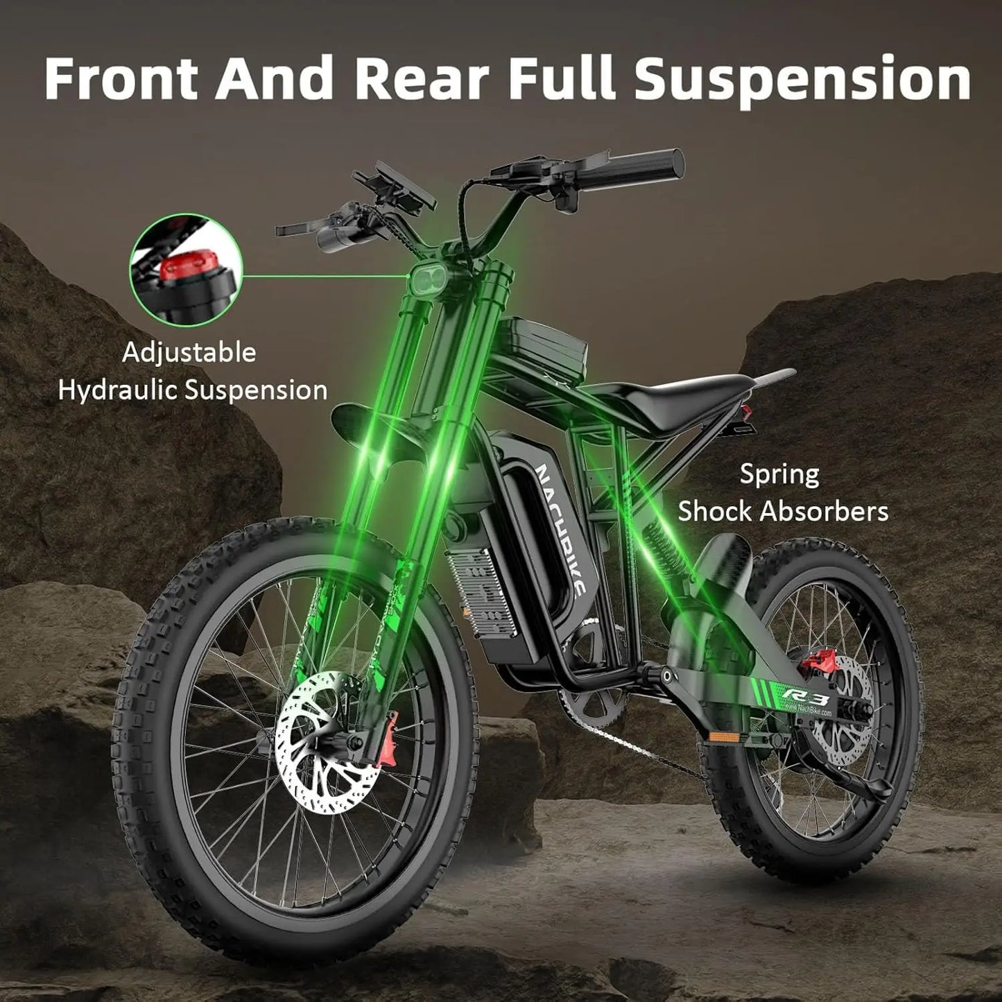 Nachbike 60V Electric Dirt Bike With 50 Mile Range