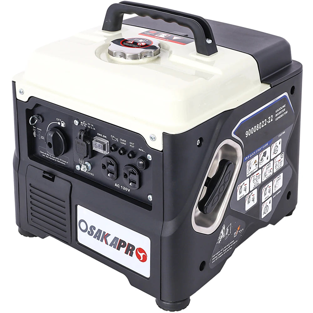 Portable Inverter Generator,1200W ultra-quiet gas engine, EPA Compliant, Eco-Mode Feature, Ultra Lightweight for Backup Home Use & Camping Solar Power Bank