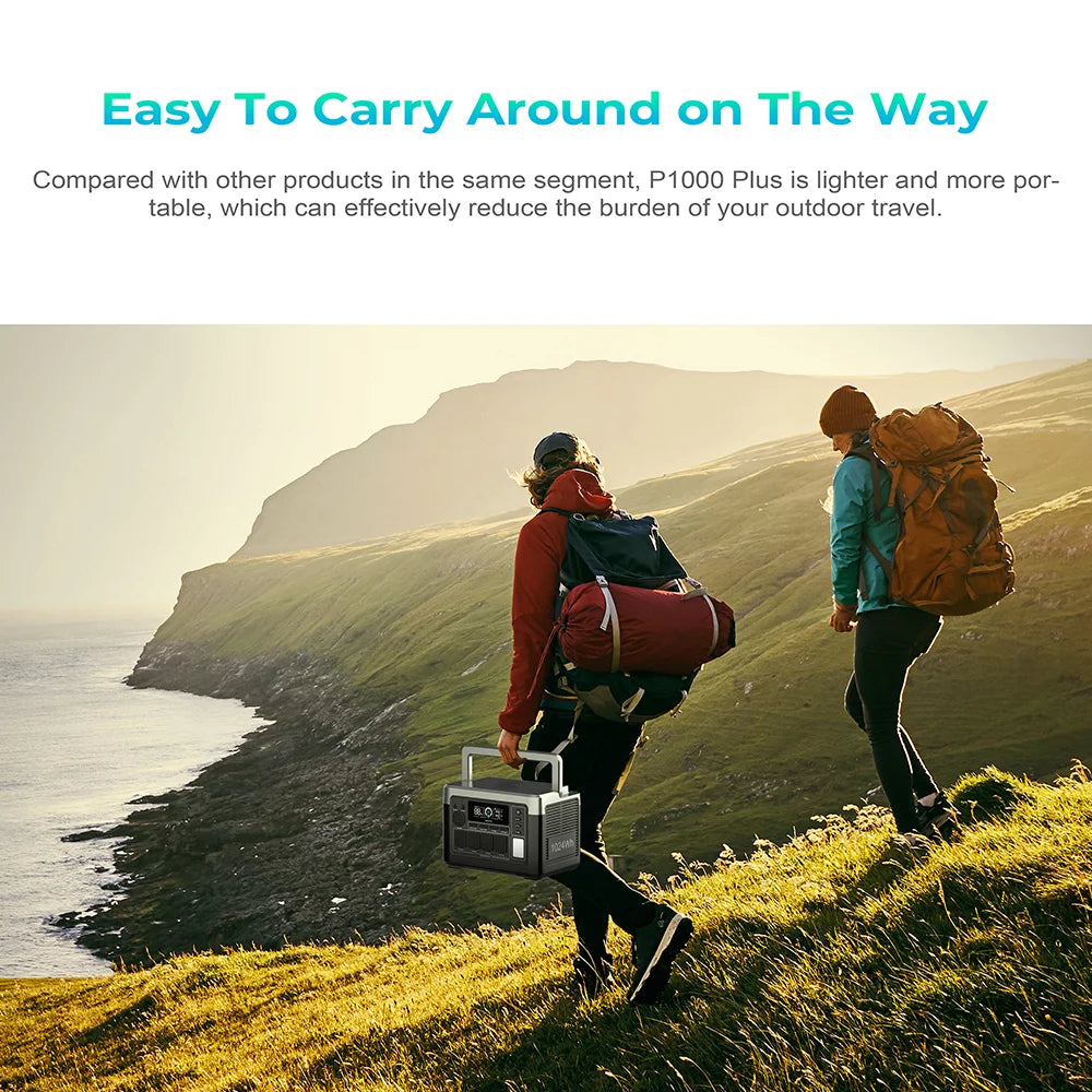 Ouikitel P1000 Plus Portable Power Station With Lifepo4 Battery