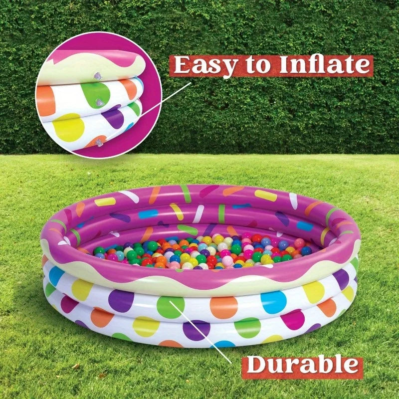 JOYFY Swimming Pool 3 Pack 45'' X 10'' Inflatable Kid Swimming Pool for Kids Summer Water Pool Baby Swimming Pool Pit Ball Pool