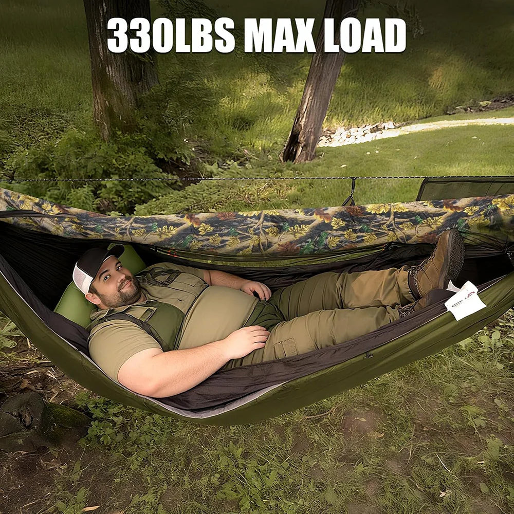 Night Cat Camping Hammock Tent With Waterproof Bug Net