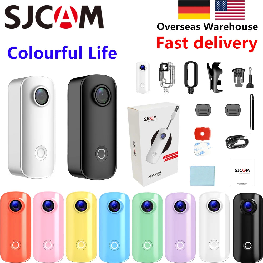 SJCAM 4K FHD 1080P Action Camera 4K30FPS No Screen Wifi 120°Wide Angle 30M Waterproof Bicycle Helmet Outdoor Mini Sports Cameras