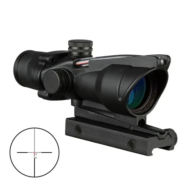 Bestsight Illuminated Fiber Optic Hunting Scope With Etched Reticle