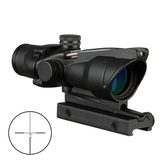 Bestsight Illuminated Fiber Optic Hunting Scope With Etched Reticle