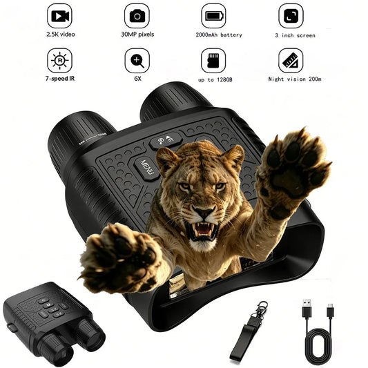 Digital Night Vision Binoculars With Infrared Photo Video Recording
