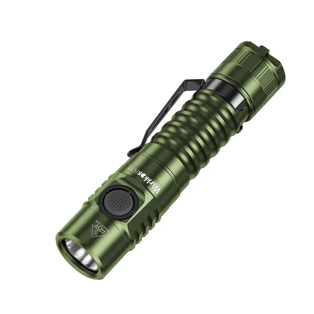 Wurkkos FC11C Mini High 1300LM EDC Flashlight USB-C Rechargeable IPX7 Waterproof Torch with Magnetic for Hiking Fishing Camping