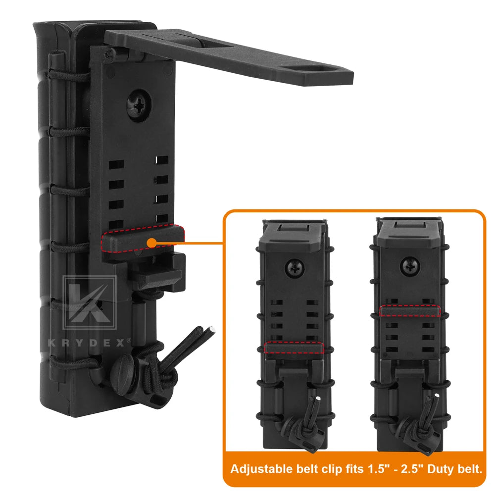 KRYDEX Baton Holder 360 Degree Rotating Baton Pouch Retracted Agent Baton Carry Case For Duty Belt 1.5" - 2.25" Hunting Gear
