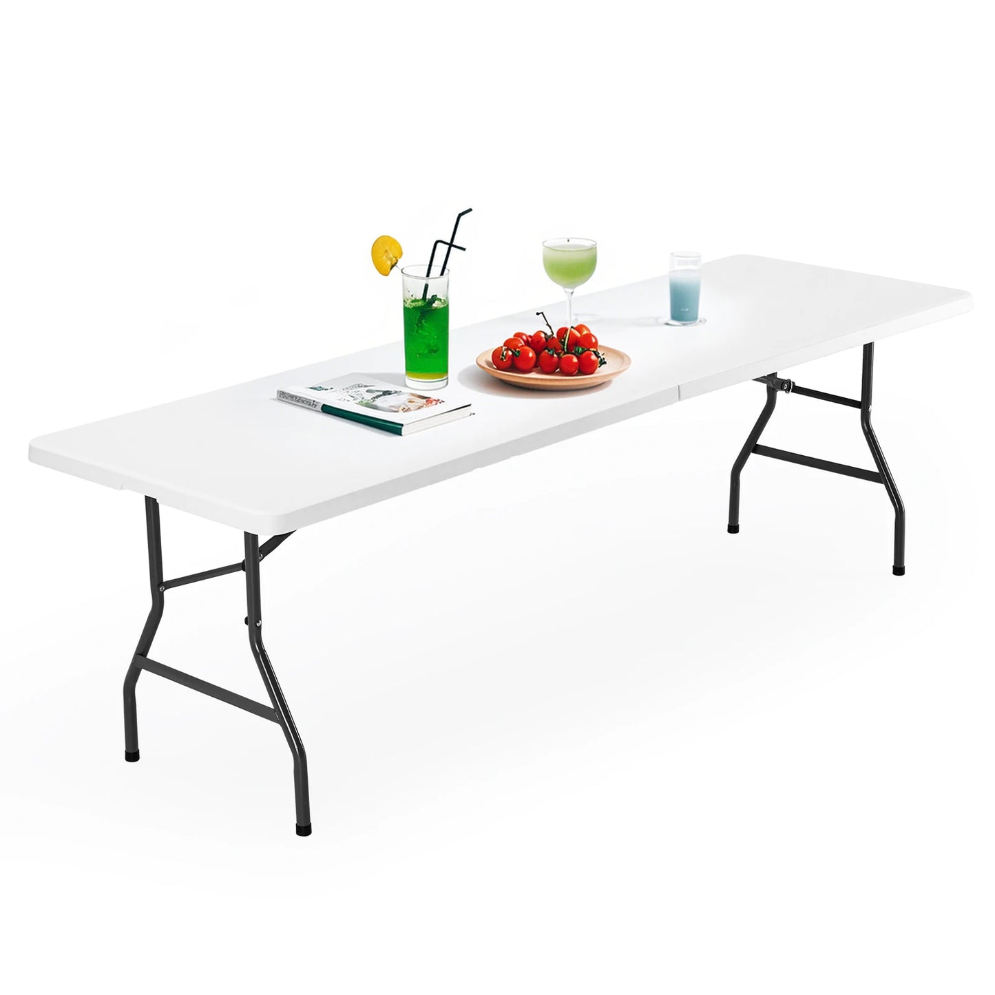 JHK Portable Folding Outdoor Camping Table Camping Hiking Heavy Duty Foldable Table with Carrying Handle Safety Lock For Camping Furniture