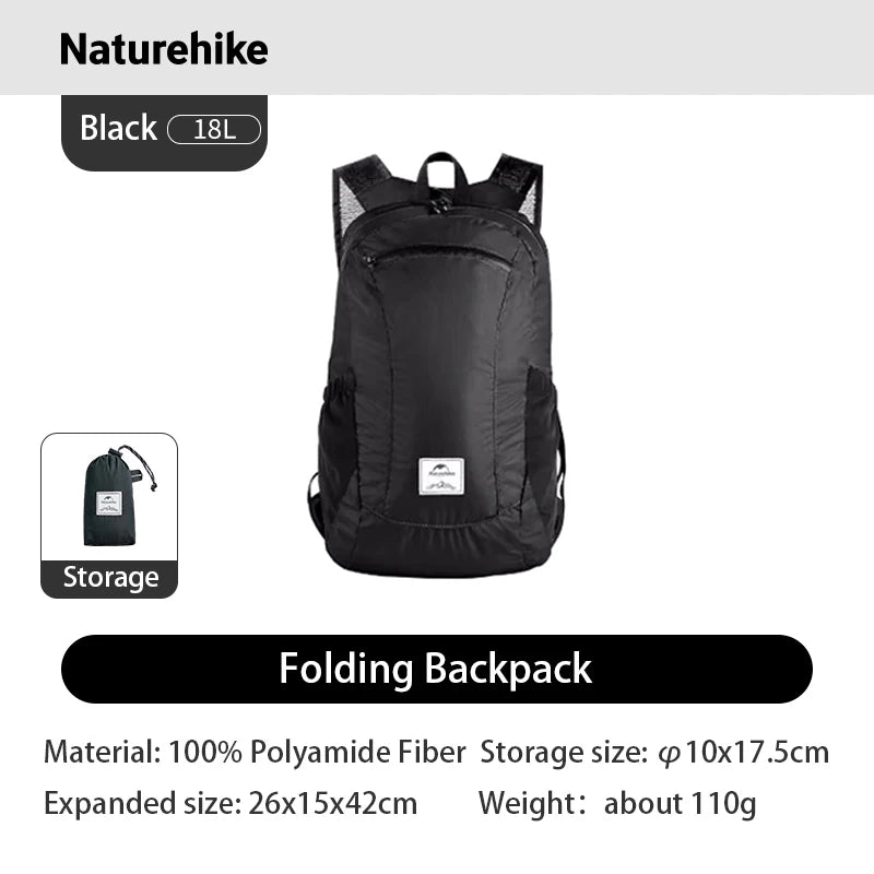 Naturehike Ultra Lightweight Nylon Hiking Travel Backpack