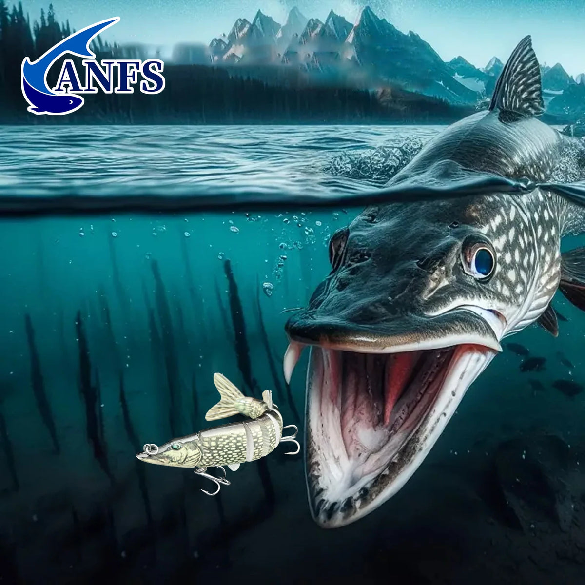 ANFS Jointed Swimbait Fishing Lures for Bass and Trout