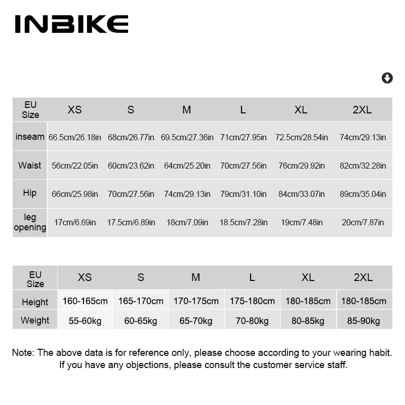 INBIKE Men‘s Winter Thermal Fleece Cycling Bib Tights 3D Padded Windproof MTB Bike Tights Road Bike Leggings Cold Weather Gear